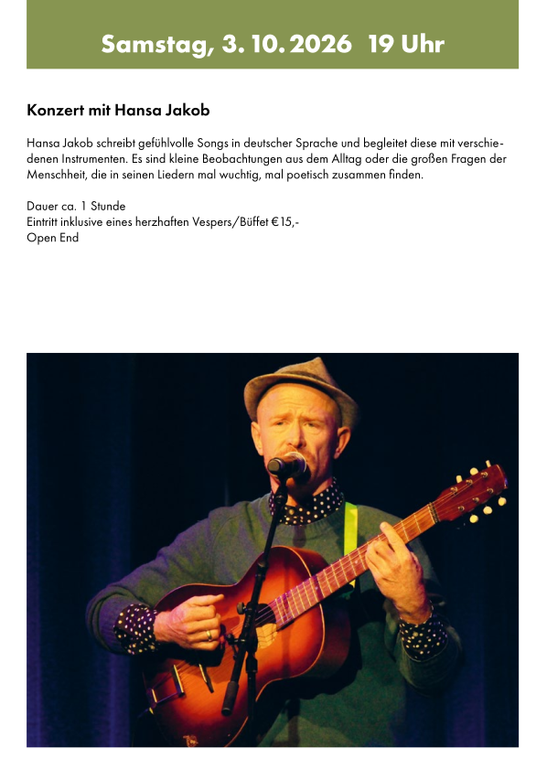 Konzert hansa jakob